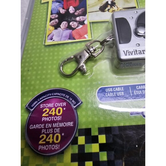 Vivitar: 3 In 1 - Mini Digital Camera - Brand New - Photo, Video, Web Cam-Silver - Picture 2 of 6